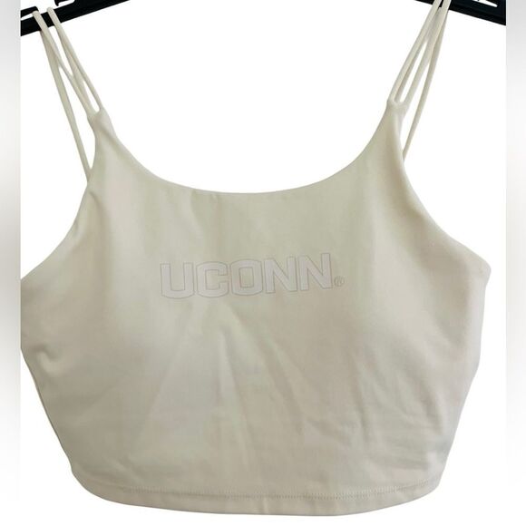 U CONN cream color crop sports bra - Picture 1 of 3
